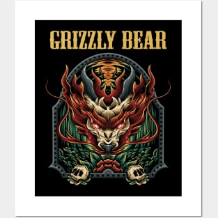 GRIZZLY BEAR VTG Posters and Art